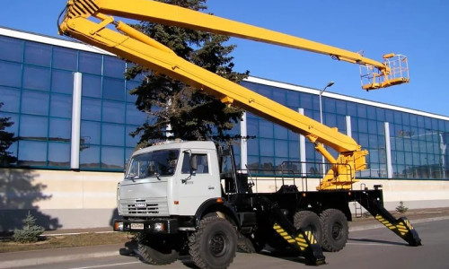Аренда автовышки (автогидроподъемника) Камаз ВС-28К (шасси КАМАЗ-43253 4х2)