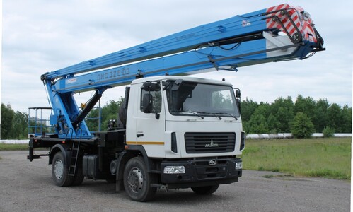 Аренда автовышки ПМС 328-03 на базе МАЗ
